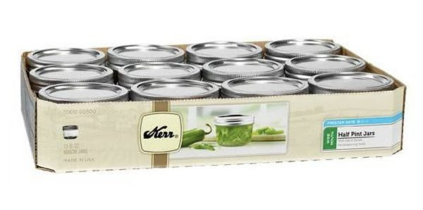*HOT* Kerr Wide Mouth Half Pint Canning Jars (12 count) only $7!
